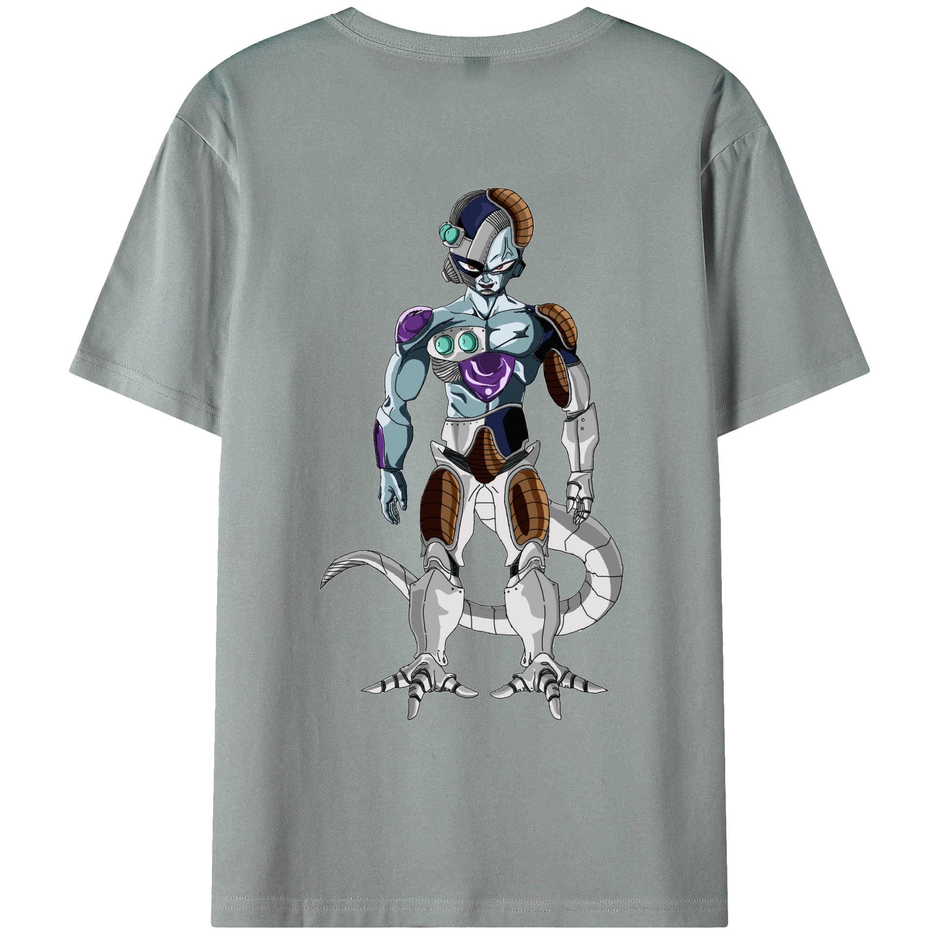 （画像用） ドラゴンボール クウラ DRAGON BALL Cooler Coora 綿100％ メンズ半袖Tシャツ（バックプリント） 通気性